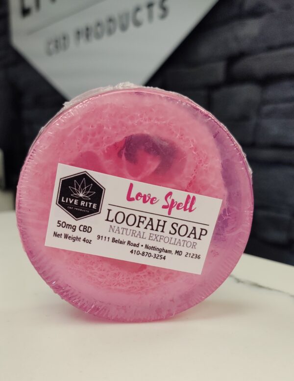 Live Rite Loofah Soap - 50mg - Various Scents