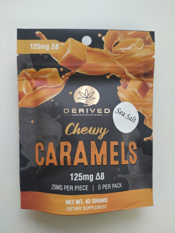 Derived Delta 8 Sea Salt Caramels - 125mg