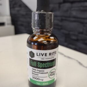 Live Rite Full Spectrum 3000mg CBD Tincture