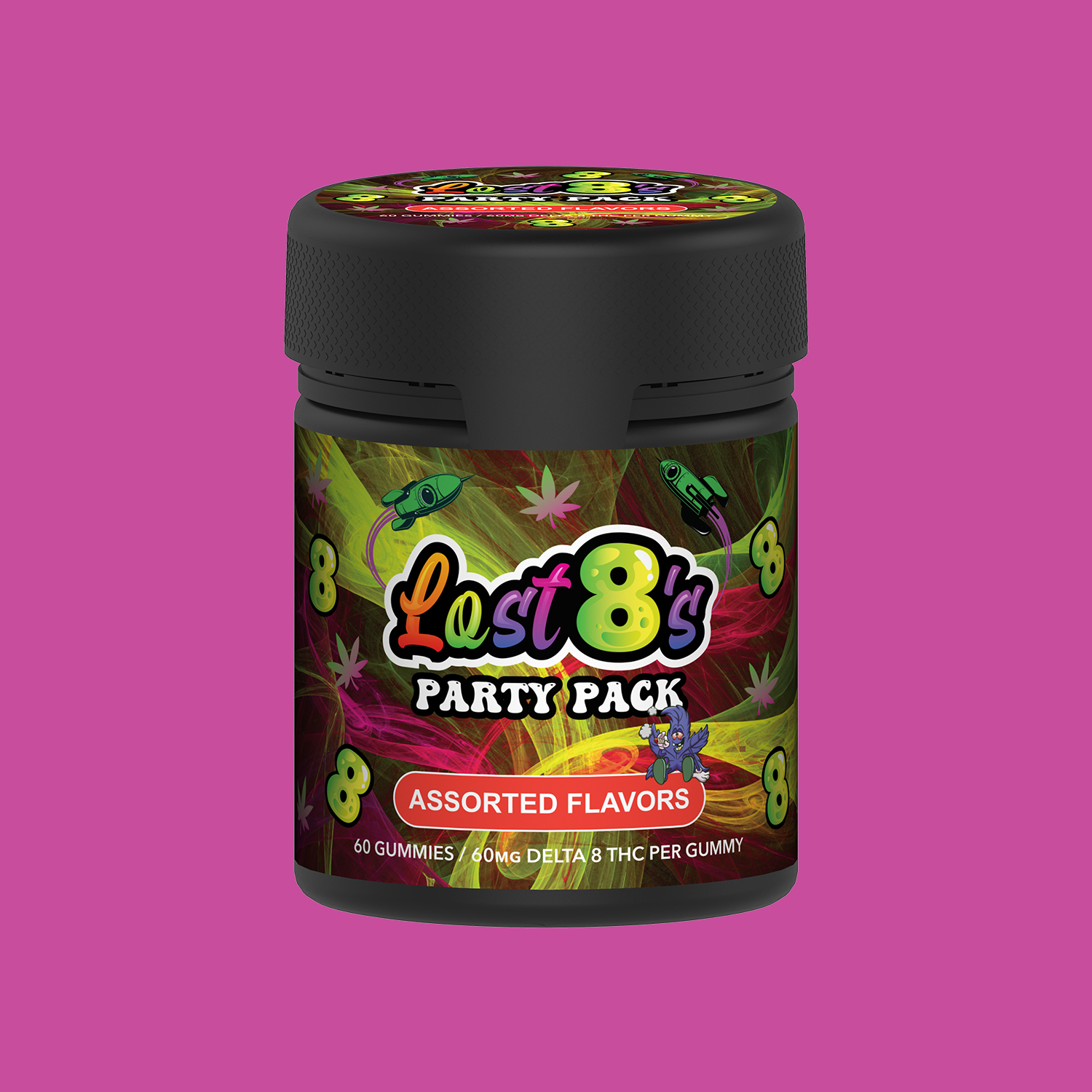 Lost 8's Delta 8 THC Gummies 3600mg Party Pack