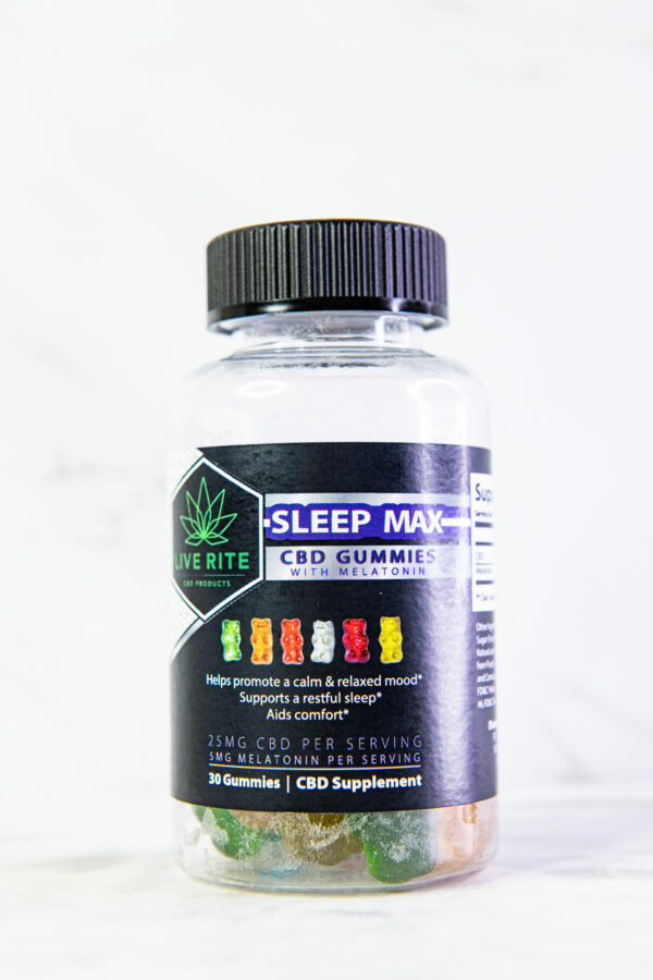 Live Rite Sleep MAX CBD Gummies, 750mg