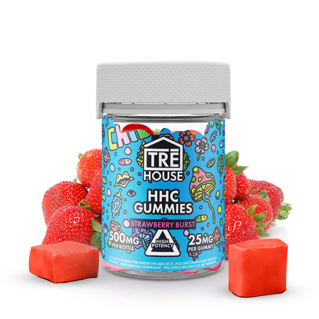 Tre House HHC Gummies 500mg - Strawberry Burst