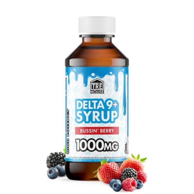 Tre House Delta 9 THC Syrup 1000mg, Assorted Flavors