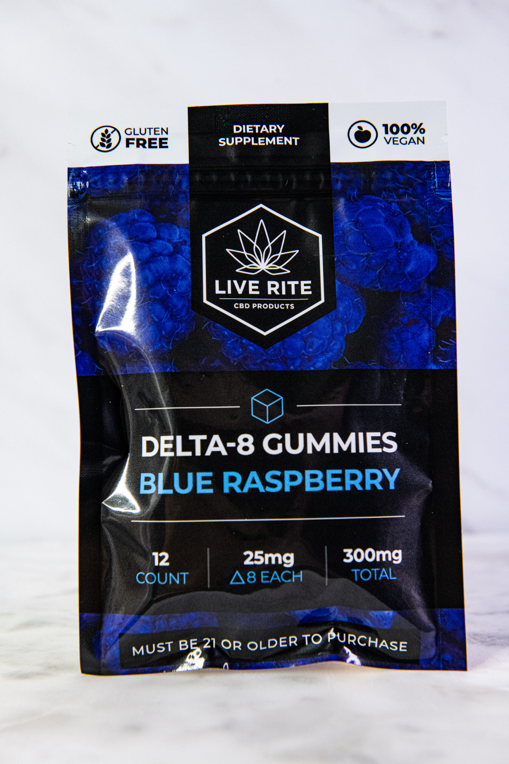 Live Rite Delta 8 Gummies 300mg - Assorted Flavors