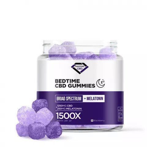 Diamond CBD + Melatonin Bedtime Gummies, 1500mg