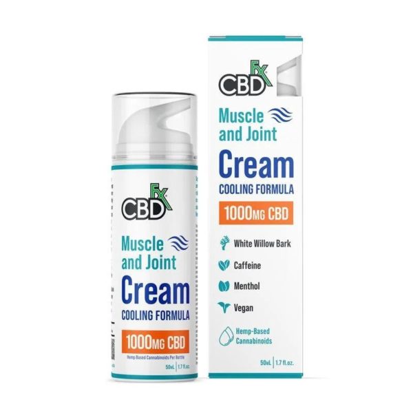 CBDFx CBD Cream For Muscle & Joint: Cooling Formula 1000mg