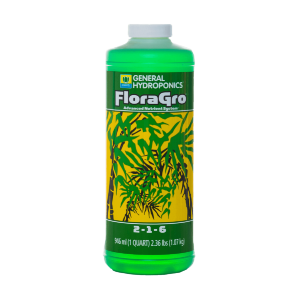 General Hydroponics FloraGro Nutrient System, 1 Quart
