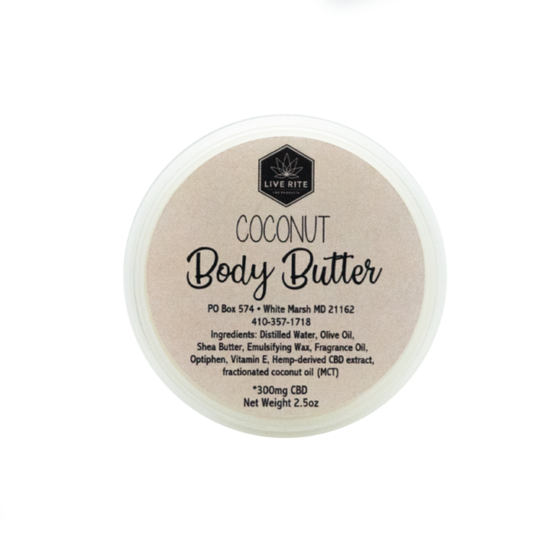 Live Rite Body Butter - 300mg - Various Scents