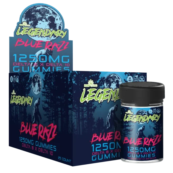 Legendary Delta 8 + Delta 10 Gummies, 1250mg