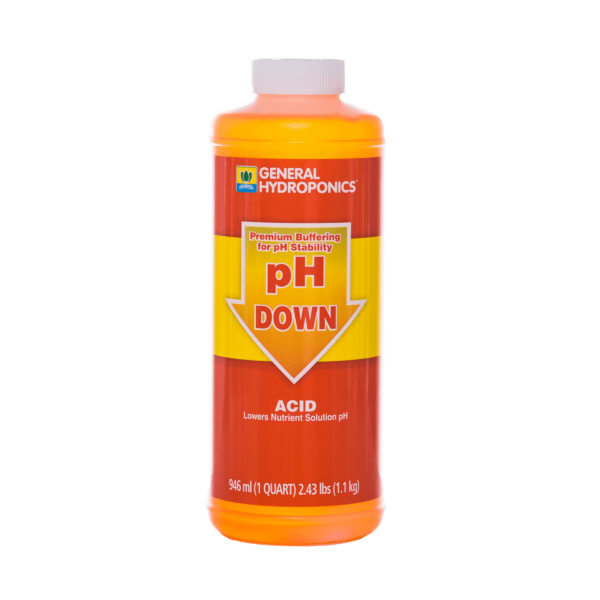 General Hydroponics pH Down Nutrient System, 1 Quart