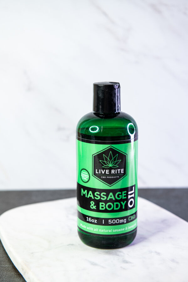 Live Rite Massage & Body Oil 500mg