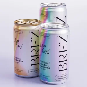 Brez Microdosed Cannabis and Mushroom Drinks, Assorted Flavors and Sizes