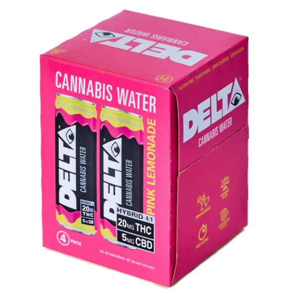 Delta Water THC-Infused Drink 4pk, 80mg, Assorted Flavors