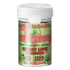 Hemp Living Heavyweight Gummies, THC-P, Delta 8, Delta 9 1250mg 25ct